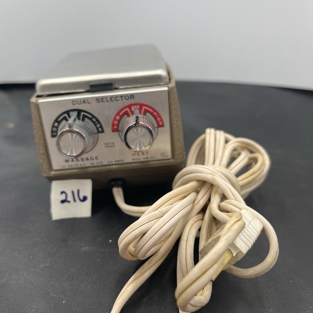 Vintage -  Pollenex Twin Action Deep Heat Handheld Massager Model HM-80‎ WORKS